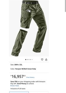 Convertible Cargo Pants Shorts Olive Green