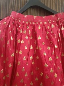 Embroidered Dark Pink Long Blouse with