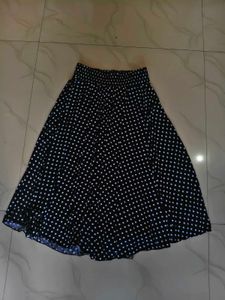 Black Polka Dot Skirt