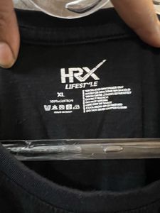 HRX Black Graphic T-Shirt