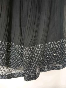Stunning Embellished Black Lehenga Choli Top