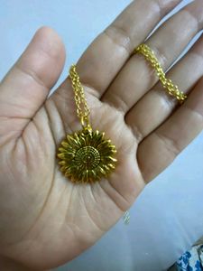 Golden Chain With The Pendant