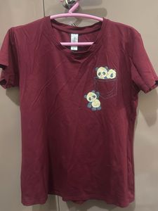 Cute Panda Pocket Tee