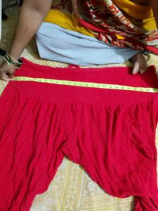 Yellow Floral Print Palazzo Pants 3 set