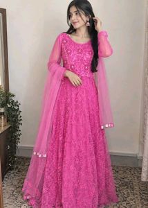 rose pink gown