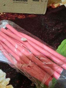 Pink Heatless hair curling Set (10 pieces)