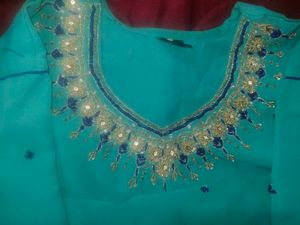 embroidery kurta with salwar without dupatta