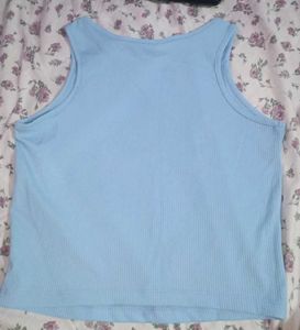 Baby Blue Ribbed Tank Top