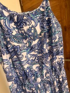 Blue Paisley Printed Jumpsuit