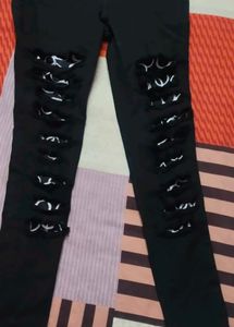 Stylish Black Ripped Jeans