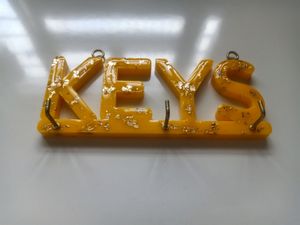 resin key hanger.