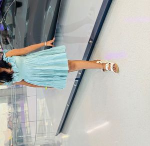 Skye blue mini dress