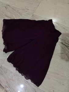 Girls' Festive Purple Sharara Suit