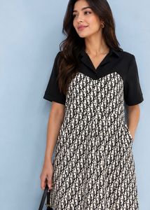 DIOR PRINTED SHIRT DRESS