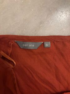 Marks &amp; Spencer Orange Embroidered Skirt