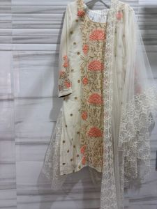 Embroidered Kurta with Dupatta