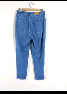 High-Waisted Straight Leg Jeans