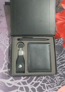 Men's Wallet, Pen & Keychain Set
