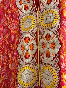 Stunning Red Floral Ethnic Gown