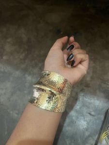 Ornate Gold Cuff Bracelet