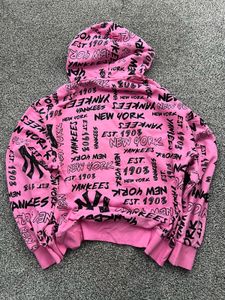 Pink Yankees Hoodie