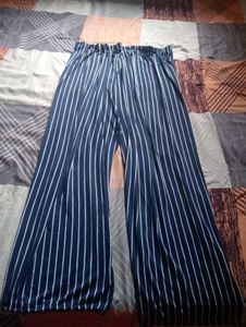 Striped Wide-Leg Pants