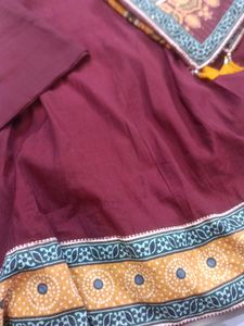 Elegant Maroon Kurta Set with Dupatta