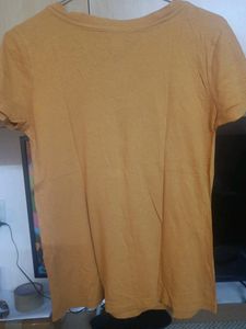 Forever 21 Mustard V-Neck Tee