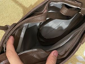 Chic Taupe Textured Tote Bag