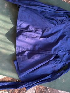 Chic Blue A-Line Mini Dress