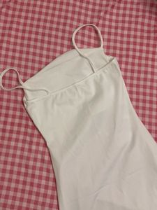 Elegant White Strapless Mini Dress