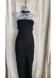 Chic Black Halter Neck Maxi Dress
