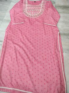Pink Embellished Kurta Set new