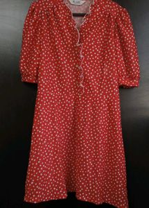 🎀👗Blair_ Retro Midi Dress with Ruffle Collar👗🎀