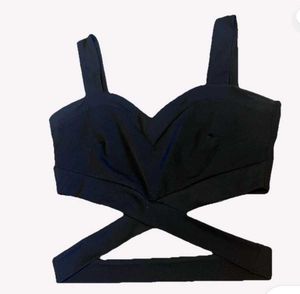 Booho Stylish Black Cutout Crop Top