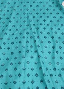 83)Teal Printed Kurta