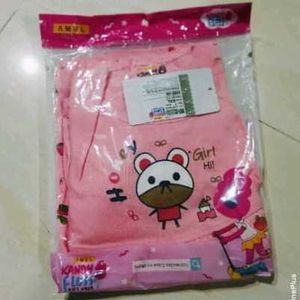 Cute Pink Bear Print Dress &amp; Panty Set