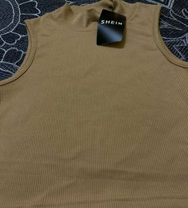 Shein Ribbed Turtleneck Top