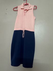 Colorblock Polo Dress