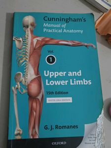 Cunningham's Anatomy Manual - Vol. 1