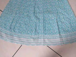 Beautiful Blue Chikankari Kurta