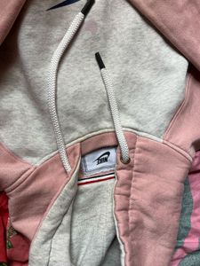 Nike Baby Pink Colorblock Hoodie