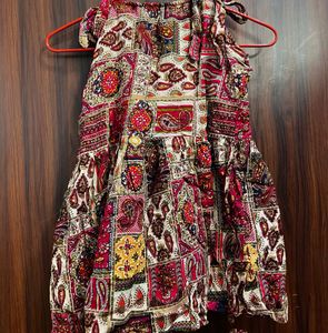 multicolour pretty short kurti