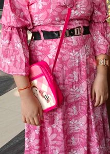 Pink Floral Gown