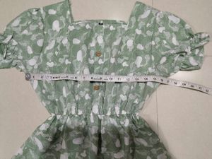 Sage Green Floral Print Midi Dress