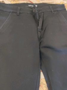 Navy Blue Straight Fit Pants