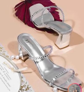 Silver Heeled Sandals