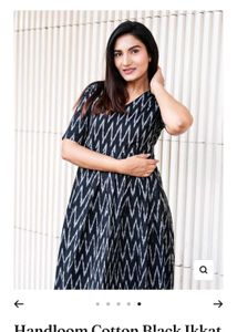 Elegant Pure Cotton Organic IKKAT Kurti