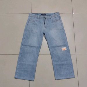 light wash denim Armani jeans