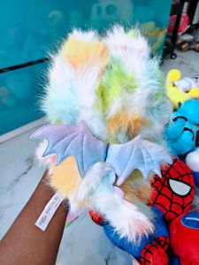 Fluffy Rainbow Kaiju Doll